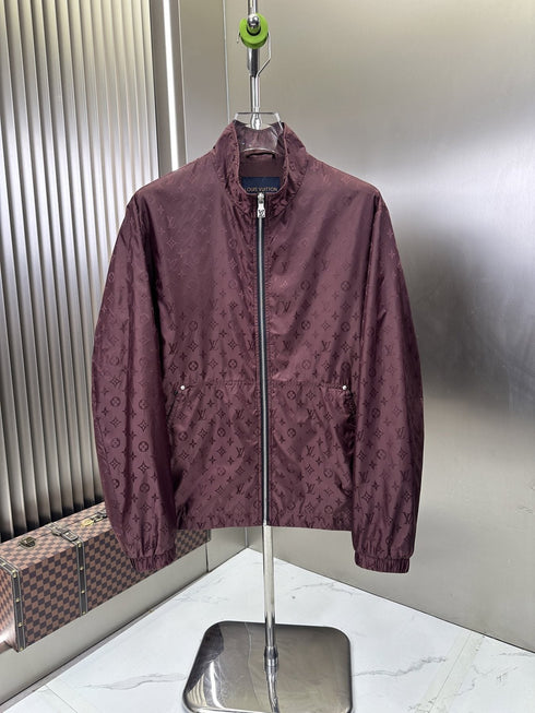 LV All-Over Monogram Zip-Front Jacket