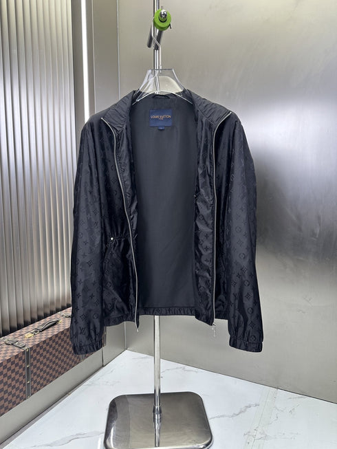 LV All-Over Monogram Zip-Front Jacket