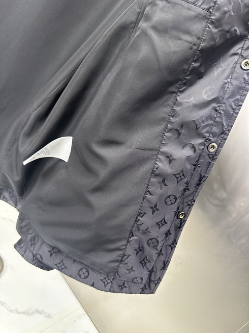 LV Tonal Pattern Button-Front Jacket