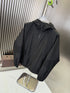 LV Tonal Panel Hooded Zip-Front Jacket