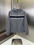 Dior Hooded Monogram Stripe Jacket