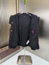 Gucci Black Tonal Monogram Hooded Jacket