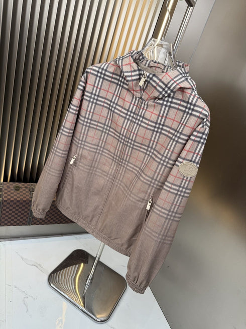 Burberry Plaid Hooded Pullover