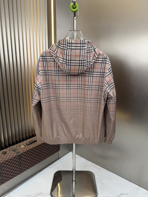 Burberry Plaid Hooded Pullover
