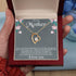To My Mother From Son Message Card Heart Necklace