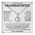 To My Beautiful Granddaughter (Love, Grandma) Message Card Necklace