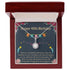 40th Birthday Message Card Necklace