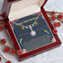 40th Birthday Message Card Necklace