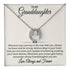 To My Granddaughter (Love, Always and Forever) Message Card Necklace