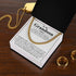 To My Grandson Message Card Necklace