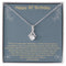 30th Birthday Message Card Necklace