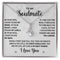 To My Soulmate (I Love You) Message Card Necklace