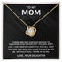 To My Mom Message Card Necklace