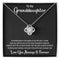 To My Granddaughter Message Card Necklace