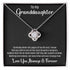 To My Granddaughter Message Card Necklace