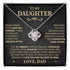 From Dad to Daughter "I Believe in You" Message Card Necklace