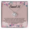 Sweet 16 Message Card Love Knot Necklace