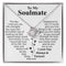 To My Soulmate (Heart shape) Message Card Necklace
