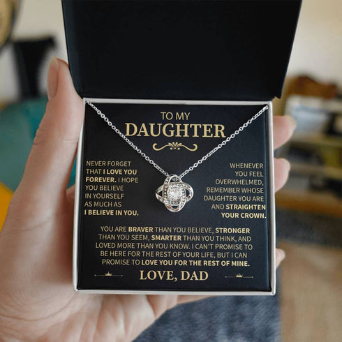 From Dad to Daughter "I Believe in You" Message Card Necklace
