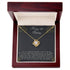 50th Birthday Message Card Necklace