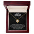 To My Mom Message Card Necklace