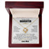 To My Daughter From Mom Message Card Necklace