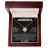 To My Beautiful Granddaughter Message Card Necklace