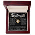 To My Soulmate (I Love You Forever & Always) Message Card Necklace