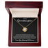 To My Granddaughter Message Card Necklace