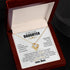 To My Daughter From Mom Message Card Necklace
