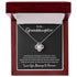 To My Granddaughter Message Card Necklace