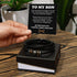 To My Son (Mother and Son Forever Linked Together) Message Card Bracelet