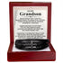 To My Grandson (Love, Grandma) Message Card Bracelet