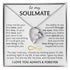 To My Soulmate (I Love You Always & Forever) Message Card Necklace