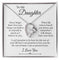 To My Daughter, I Love You Message Card Necklace (I am so proud of you)