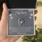 To My Mother From Son Message Card Heart Necklace