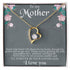 To My Mother From Son Message Card Heart Necklace