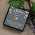 To My Mother From Son Message Card Heart Necklace