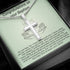 Baptism Gift Message Card Cross Necklace