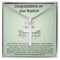 Baptism Gift Message Card Cross Necklace