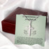 Baptism Gift Message Card Cross Necklace