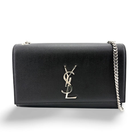 Classic Monogram Crossbody Bag Grainy Leather Medium