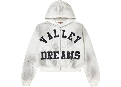 Vale Forever Classico Zip Up Hoodie White