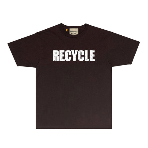 Gallery Dept T Shirt Retro Printed Loose Short-Sleeved Shirt