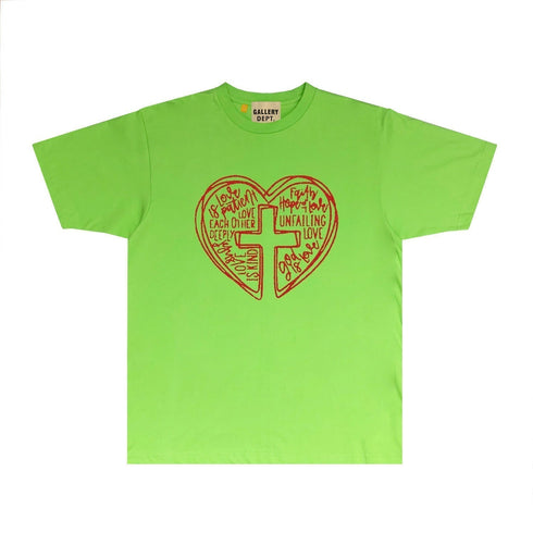 Gallery Dept T Shirt Retro Printed Loose Short-Sleeved Shirt
