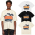 Rhude T-shirts Black Shadow Print Cotton Casual Short Sleeve Men and Women