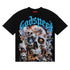 Godspeed T-shirts Skull Rose Printed Cotton Casual Short Sleeve Men and Women