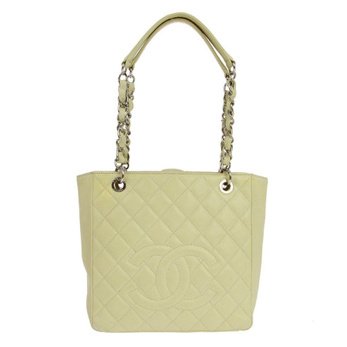 Petite Shopping Tote Quilted Caviar