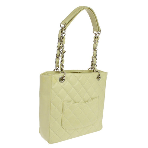 Petite Shopping Tote Quilted Caviar