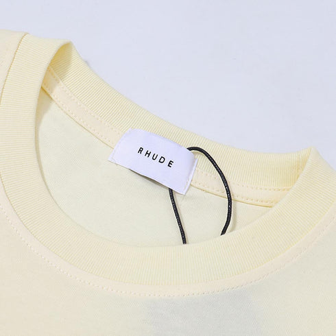 Rhude T-shirts World Champion Commemorative Cotton Casual Short Sleeve Men and Women